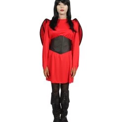 HPO Adult Women Devil Costume | Red & Black Halloween Costume