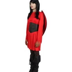 HPO Adult Women Devil Costume | Red & Black Halloween Costume