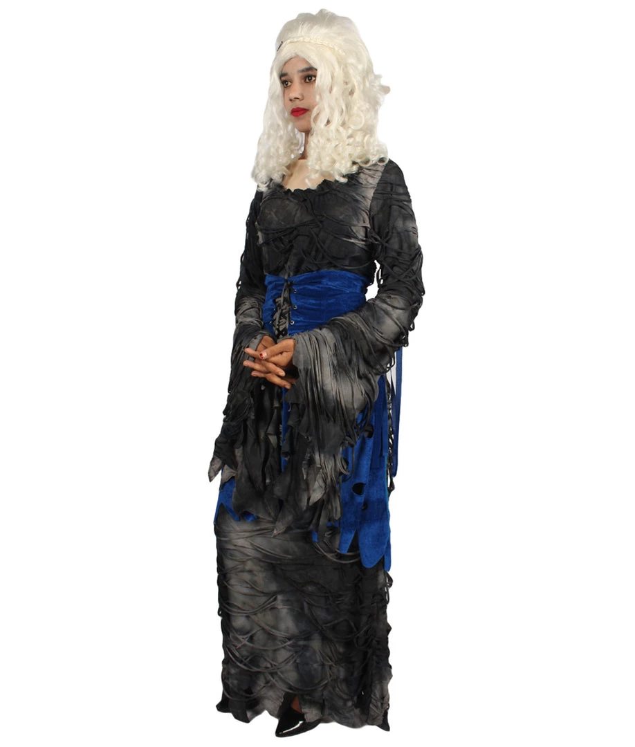 HPO Adult Women Willful Gothic Costume | Black & Blue Halloween Costume Men's 2 HPO Adult Women Willful Gothic Costume | Black & Blue Halloween Costume Men's
