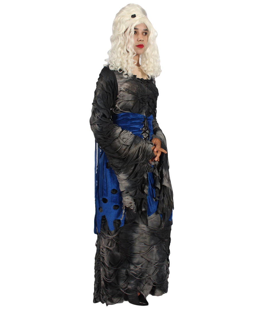 HPO Adult Women Willful Gothic Costume | Black & Blue Halloween Costume Men's 6 HPO Adult Women Willful Gothic Costume | Black & Blue Halloween Costume Men's