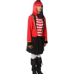 HPO Adult Women Ringmaster Costume | Red & Black Cosplay Costume 14 HPO Adult Women Ringmaster Costume | Red & Black Cosplay Costume