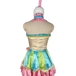 HPO Adult Women Vintage Clown Costume | Multicolored Halloween Costume Men's