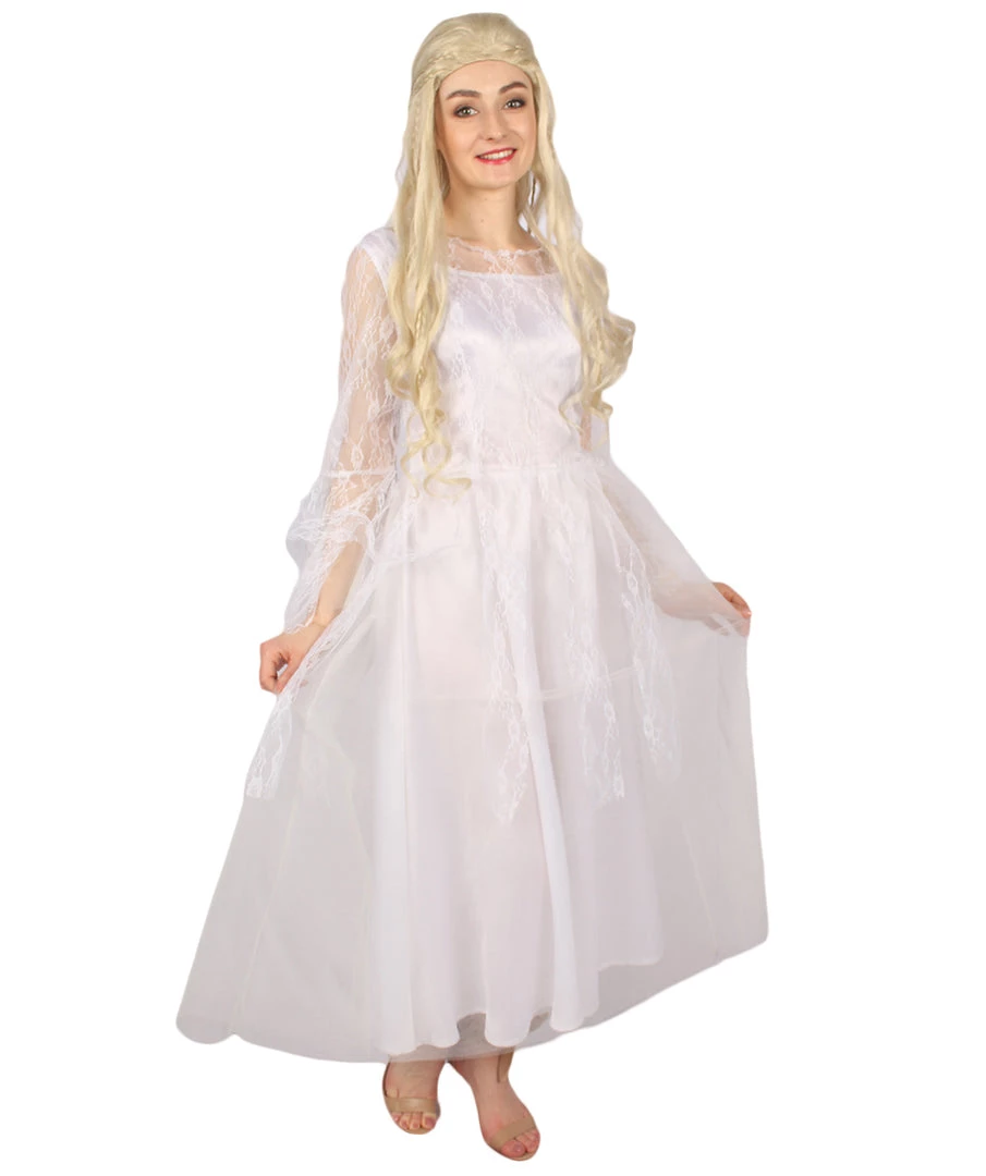 HPO Men's Adult Women Maleficent Costume | White Cosplay Costume 1 HPO Men's Adult Women Maleficent Costume | White Cosplay Costume