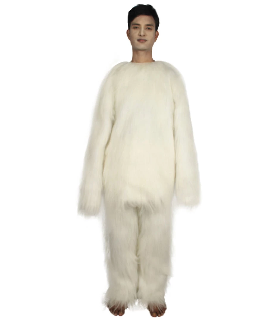 HPO Furry Cat Collection | Men's White Furry Cat Costume With Tail | Cosplay Halloween Costume 1 HPO Furry Cat Collection | Men's White Furry Cat Costume With Tail | Cosplay Halloween Costume