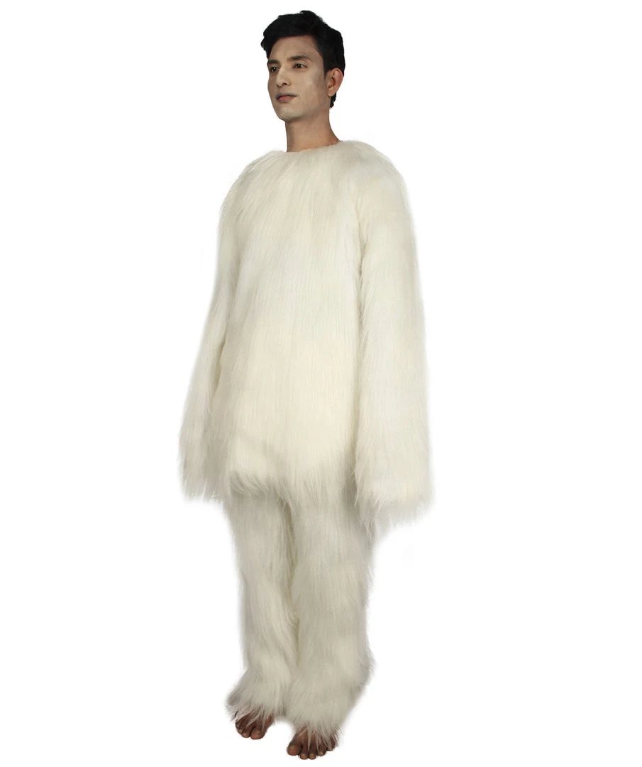 HPO Furry Cat Collection | Men's White Furry Cat Costume With Tail | Cosplay Halloween Costume 2 HPO Furry Cat Collection | Men's White Furry Cat Costume With Tail | Cosplay Halloween Costume
