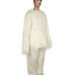HPO Furry Cat Collection | Men's White Furry Cat Costume With Tail | Cosplay Halloween Costume 12 HPO Furry Cat Collection | Men's White Furry Cat Costume With Tail | Cosplay Halloween Costume