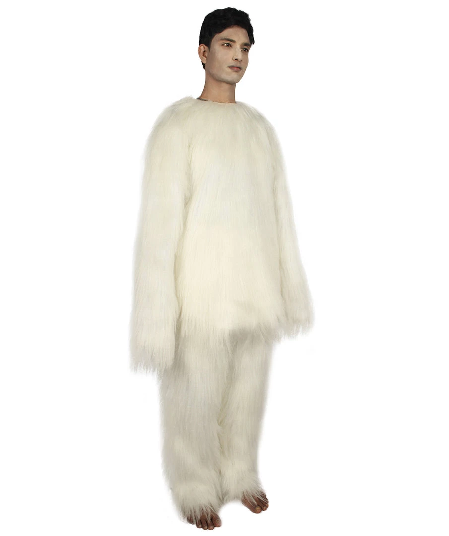 HPO Furry Cat Collection | Men's White Furry Cat Costume With Tail | Cosplay Halloween Costume 6 HPO Furry Cat Collection | Men's White Furry Cat Costume With Tail | Cosplay Halloween Costume