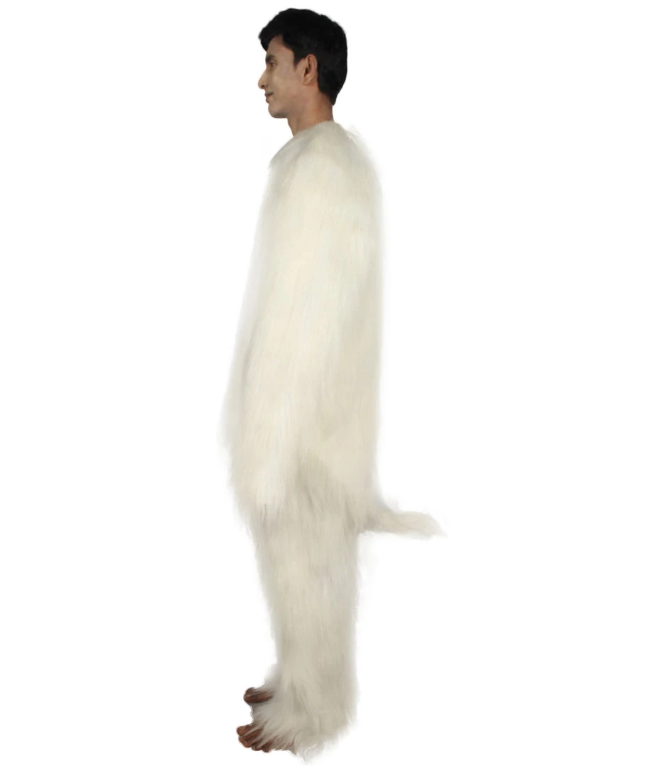 HPO Furry Cat Collection | Men's White Furry Cat Costume With Tail | Cosplay Halloween Costume 3 HPO Furry Cat Collection | Men's White Furry Cat Costume With Tail | Cosplay Halloween Costume