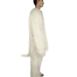 HPO Furry Cat Collection | Men's White Furry Cat Costume With Tail | Cosplay Halloween Costume 11 HPO Furry Cat Collection | Men's White Furry Cat Costume With Tail | Cosplay Halloween Costume