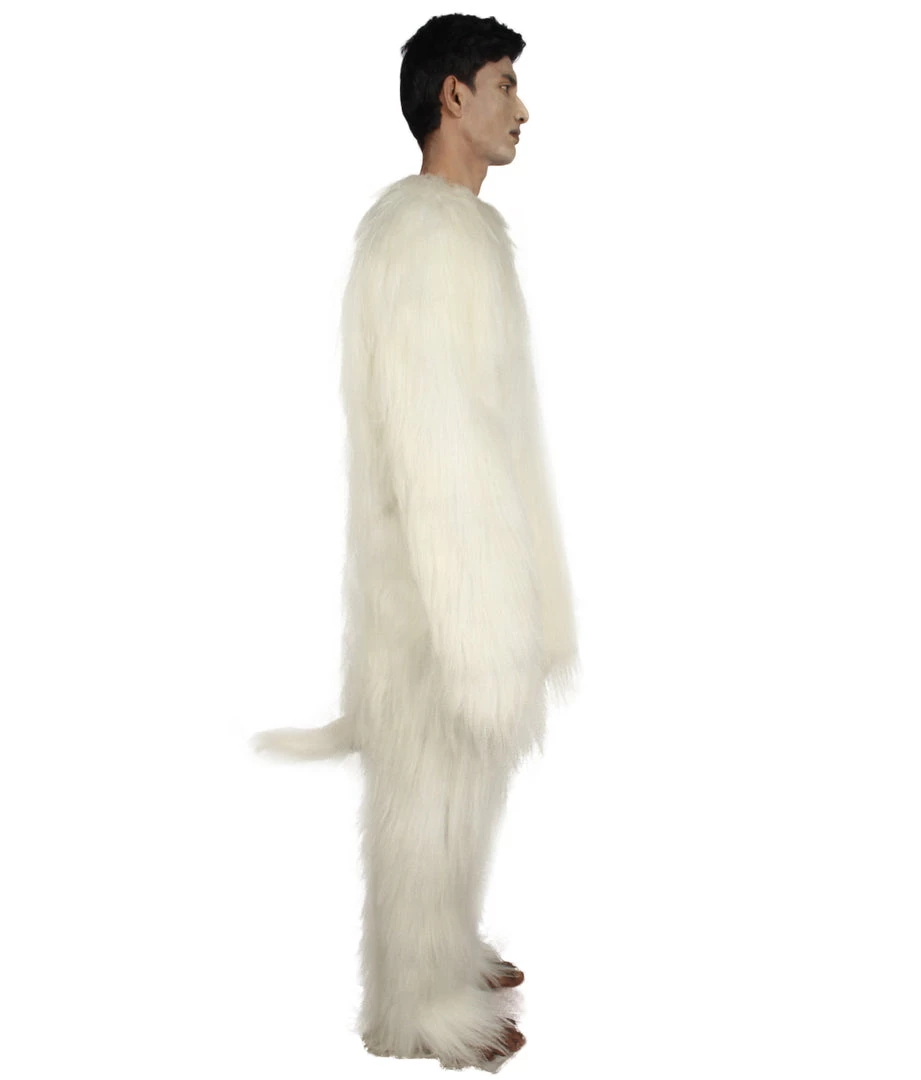 HPO Furry Cat Collection | Men's White Furry Cat Costume With Tail | Cosplay Halloween Costume 5 HPO Furry Cat Collection | Men's White Furry Cat Costume With Tail | Cosplay Halloween Costume