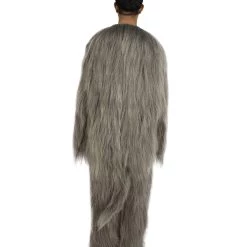HPO Furry Dog Collection | Men's White And Grey Straight Long Furry Dog Costume With Tail | Cosplay Costume 12 HPO Furry Dog Collection | Men's White And Grey Straight Long Furry Dog Costume With Tail | Cosplay Costume