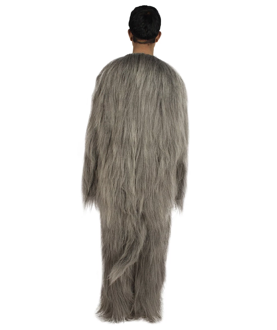 HPO Furry Dog Collection | Men's White And Grey Straight Long Furry Dog Costume With Tail | Cosplay Costume 5 HPO Furry Dog Collection | Men's White And Grey Straight Long Furry Dog Costume With Tail | Cosplay Costume
