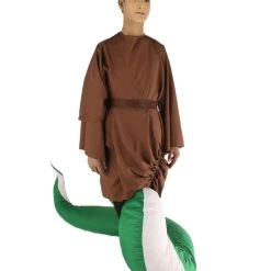HPO Serpant Monk | Men's White Brown And Green Straight Serpant Monk Cosplay Halloween Costume 12 HPO Serpant Monk | Men's White Brown And Green Straight Serpant Monk Cosplay Halloween Costume