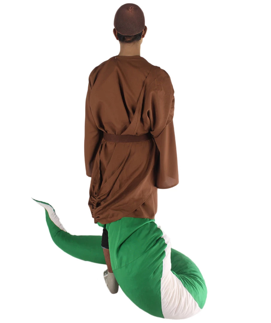 HPO Serpant Monk | Men's White Brown And Green Straight Serpant Monk Cosplay Halloween Costume 4 HPO Serpant Monk | Men's White Brown And Green Straight Serpant Monk Cosplay Halloween Costume
