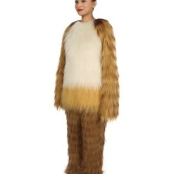HPO Furry Fox Collection | Women's White And Brown Straight Long Furry Fox Cosplay Costume With Tail 10 HPO Furry Fox Collection | Women's White And Brown Straight Long Furry Fox Cosplay Costume With Tail