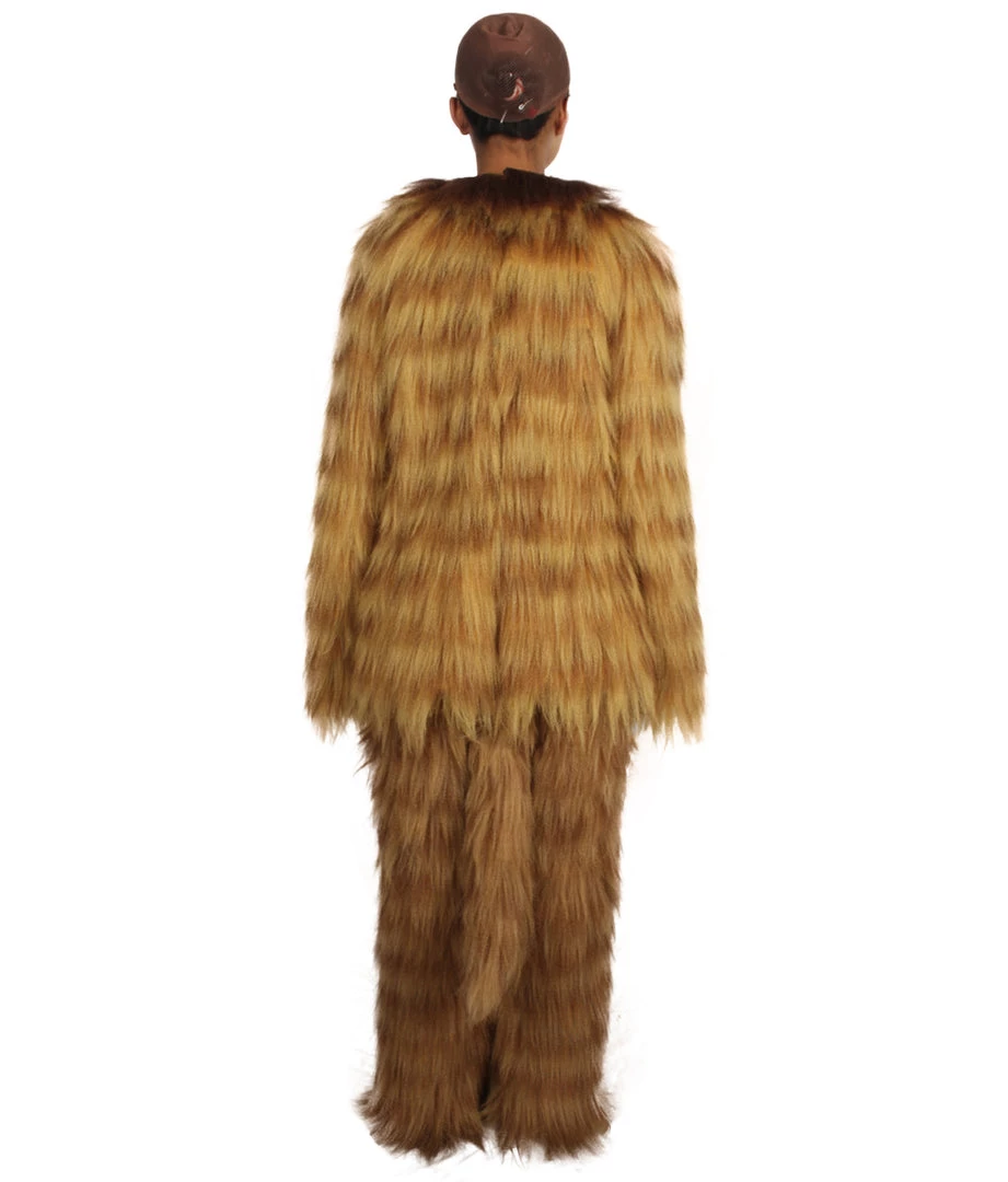 HPO Furry Fox Collection | Women's White And Brown Straight Long Furry Fox Cosplay Costume With Tail 5 HPO Furry Fox Collection | Women's White And Brown Straight Long Furry Fox Cosplay Costume With Tail