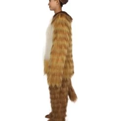 HPO Furry Fox Collection | Women's White And Brown Straight Long Furry Fox Cosplay Costume With Tail 11 HPO Furry Fox Collection | Women's White And Brown Straight Long Furry Fox Cosplay Costume With Tail