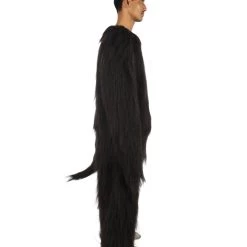 Men's HPO Black Bear Costume - Long Synthetic Fibers