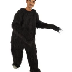 Men's HPO Black Bear Costume - Long Synthetic Fibers