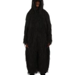 HPO Koala Bear Costume With Hood And Tail - Long Synthetic Fibers