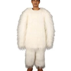 Men's HPO White Swan Costume - Long Synthetic Fibers