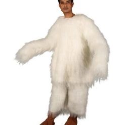 Men's HPO White Swan Costume - Long Synthetic Fibers