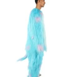 HPO Blue And Pink Scare Monster Costume - Long Synthetic Fibers Men's