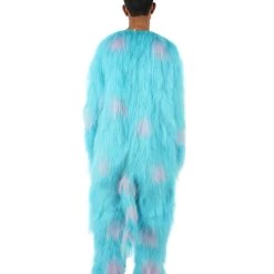 HPO Blue And Pink Scare Monster Costume - Long Synthetic Fibers Men's