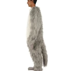 HPO White And Grey Civet Cat Costume - Long Synthetic Fibers 11 HPO White And Grey Civet Cat Costume - Long Synthetic Fibers