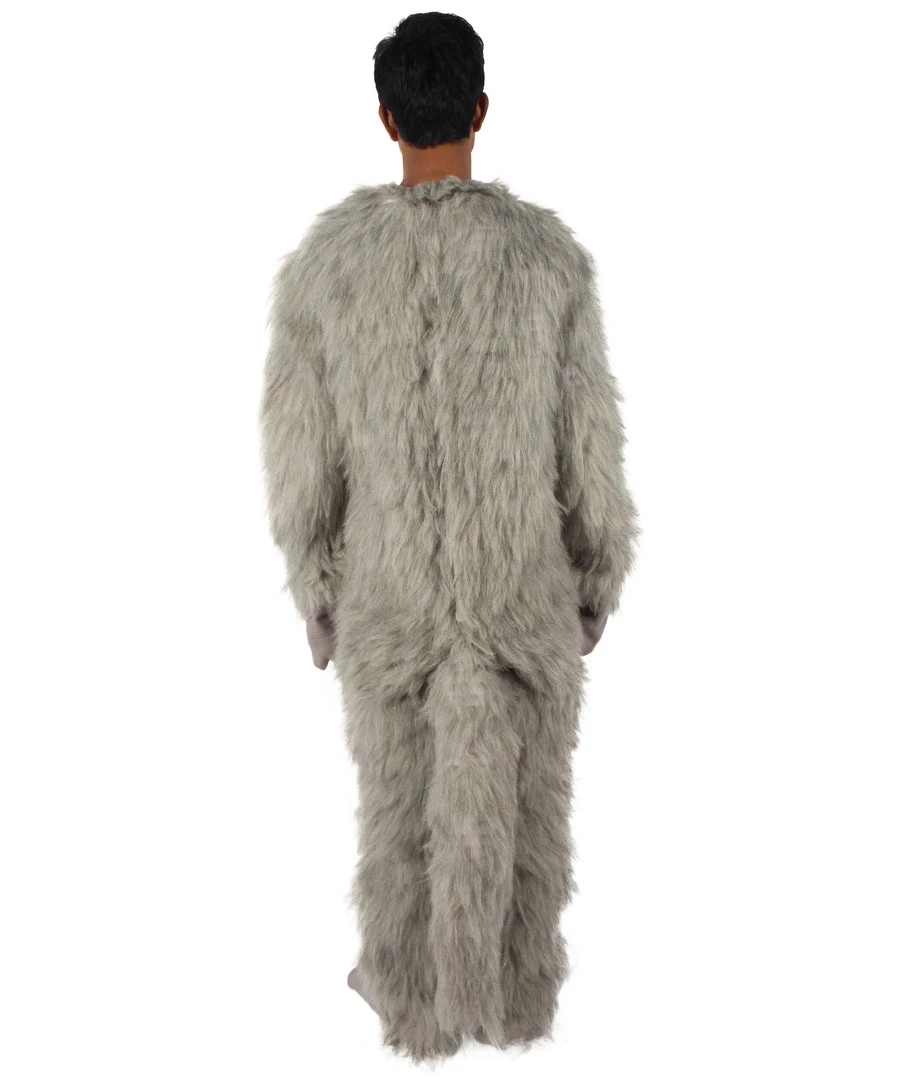 HPO White And Grey Civet Cat Costume - Long Synthetic Fibers 5 HPO White And Grey Civet Cat Costume - Long Synthetic Fibers