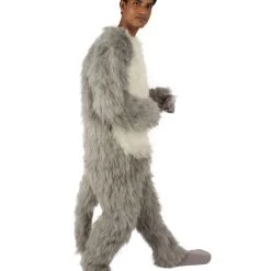 HPO White And Grey Civet Cat Costume - Long Synthetic Fibers 14 HPO White And Grey Civet Cat Costume - Long Synthetic Fibers