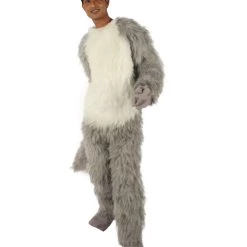 HPO White And Grey Civet Cat Costume - Long Synthetic Fibers 10 HPO White And Grey Civet Cat Costume - Long Synthetic Fibers