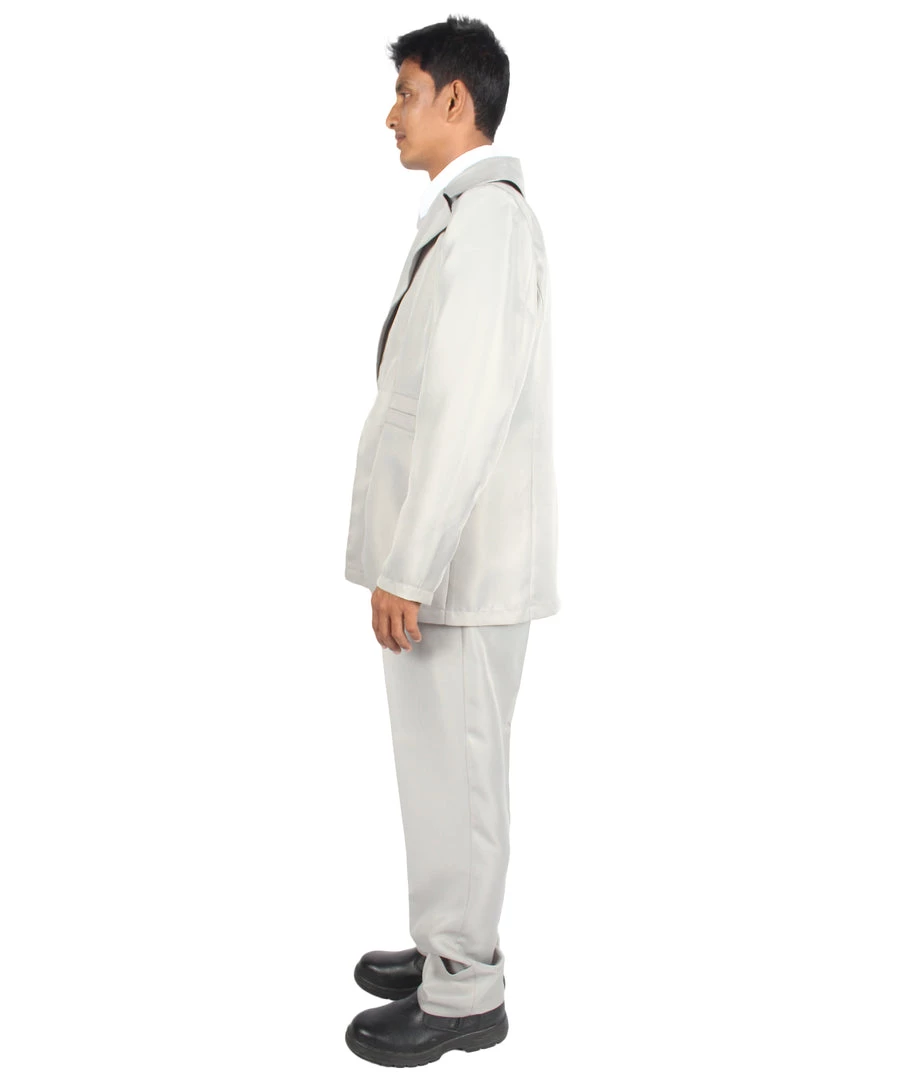 HPO 70's Rock Star | Powder Blue Suit With Dickie And Tie | Premium Halloween Costume | Multiple Color Options Men's 6 HPO 70's Rock Star | Powder Blue Suit With Dickie And Tie | Premium Halloween Costume | Multiple Color Options Men's