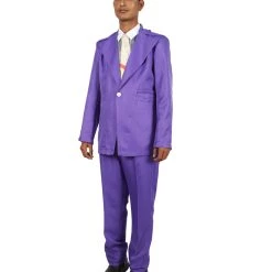 HPO 70's Rock Star | Powder Blue Suit With Dickie And Tie | Premium Halloween Costume | Multiple Color Options Men's 79 HPO 70's Rock Star | Powder Blue Suit With Dickie And Tie | Premium Halloween Costume | Multiple Color Options Men's