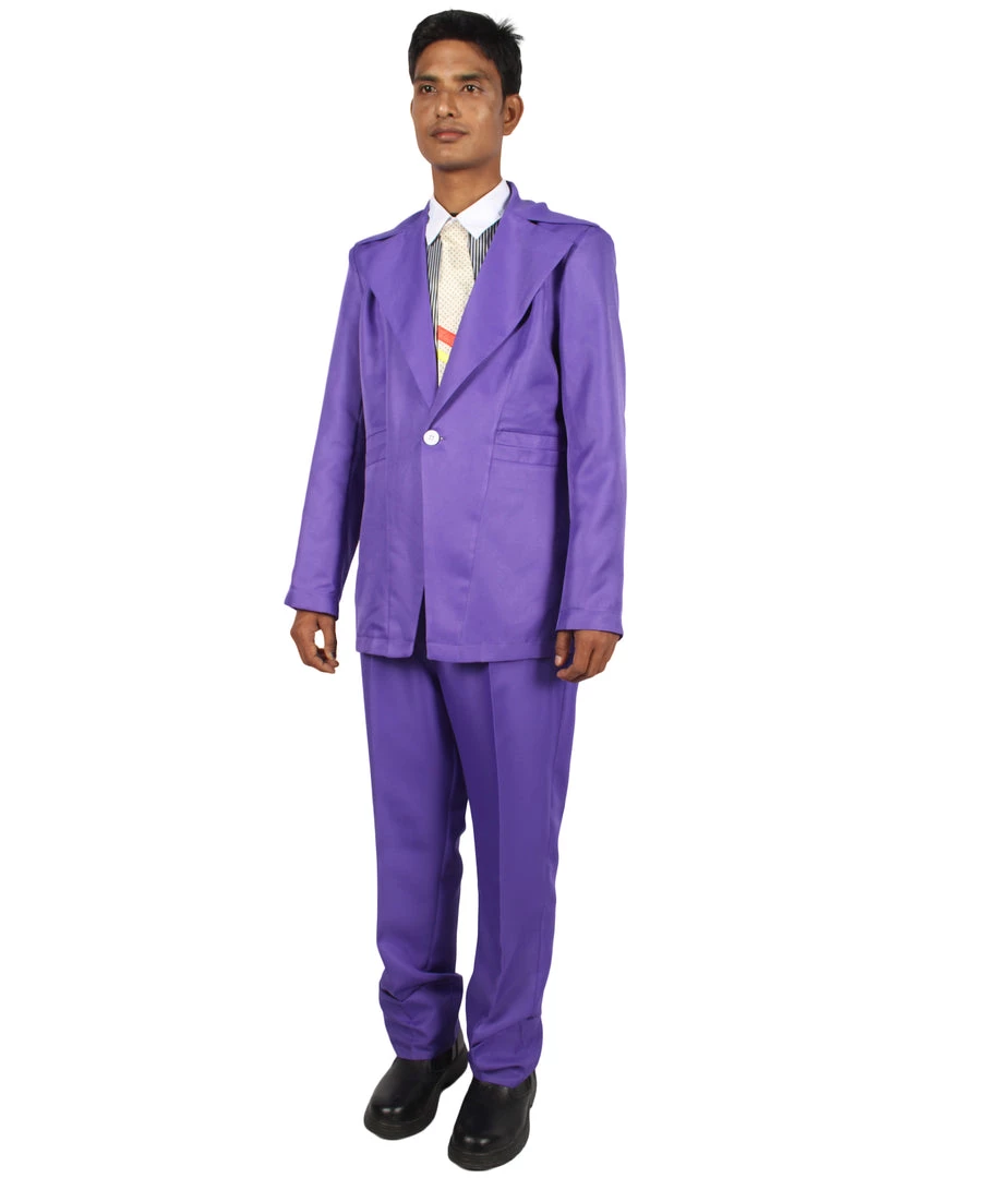 HPO 70's Rock Star | Powder Blue Suit With Dickie And Tie | Premium Halloween Costume | Multiple Color Options Men's 19 HPO 70's Rock Star | Powder Blue Suit With Dickie And Tie | Premium Halloween Costume | Multiple Color Options Men's