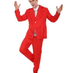 HPO 70's Rock Star | Powder Blue Suit With Dickie And Tie | Premium Halloween Costume | Multiple Color Options Men's 73 HPO 70's Rock Star | Powder Blue Suit With Dickie And Tie | Premium Halloween Costume | Multiple Color Options Men's