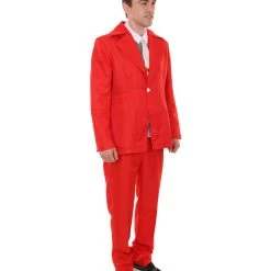 HPO 70's Rock Star | Powder Blue Suit With Dickie And Tie | Premium Halloween Costume | Multiple Color Options Men's 77 HPO 70's Rock Star | Powder Blue Suit With Dickie And Tie | Premium Halloween Costume | Multiple Color Options Men's