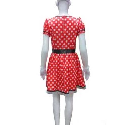 HPO Adult Women's Sassy Miss Mouse Costume | Red Halloween Costume