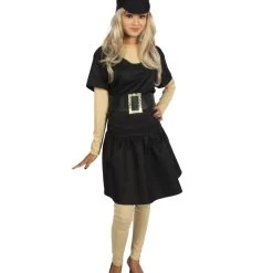 HPO Adult Women's Police Officer Costume | Black Cosplay Costume