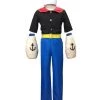 HPO Adult Men's Sailor Captain 5 Pc Costume | Black & Blue Cosplay Costume
