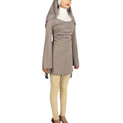 HPO Adult Women's Naughty Nun Costume | Grey Cosplay Costume