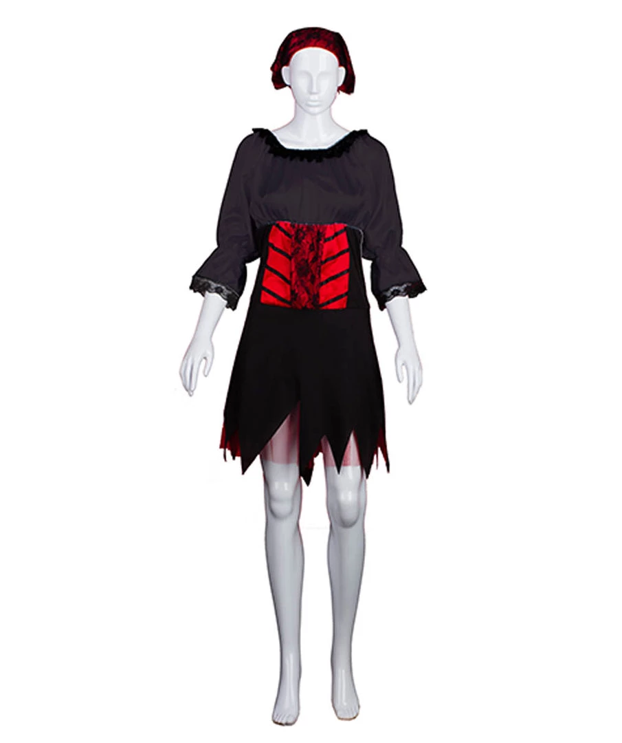 HPO Adult Women's Sexy Pirate Costume | Black Cosplay Costume 1 HPO Adult Women's Sexy Pirate Costume | Black Cosplay Costume