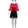 HPO Adult Women's Sexy Pirate Costume | Red Cosplay Costume