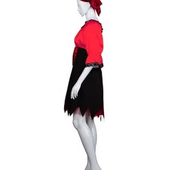 HPO Adult Women's Sexy Pirate Costume | Red Cosplay Costume