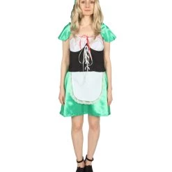 HPO Adult Women's Hot Carton Costume | Green Cosplay Costume