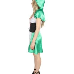 HPO Adult Women's Hot Carton Costume | Green Cosplay Costume