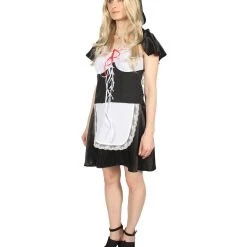 HPO Adult Women's Hot Carton Costume | Black Cosplay Costume