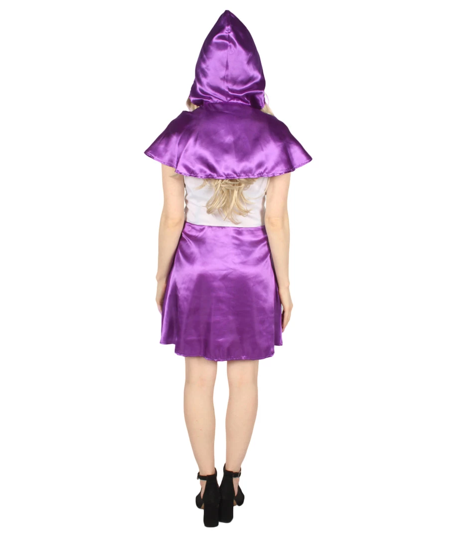 HPO Adult Women's Hot Riding Hood Costume | Lt Purple Cosplay Costume 5 HPO Adult Women's Hot Riding Hood Costume | Lt Purple Cosplay Costume