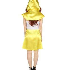 HPO Adult Women's Hot Carton Costume | Yellow Cosplay Costume