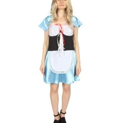 HPO Adult Women's Hot Carton Costume | Lt Blue Cosplay Costume